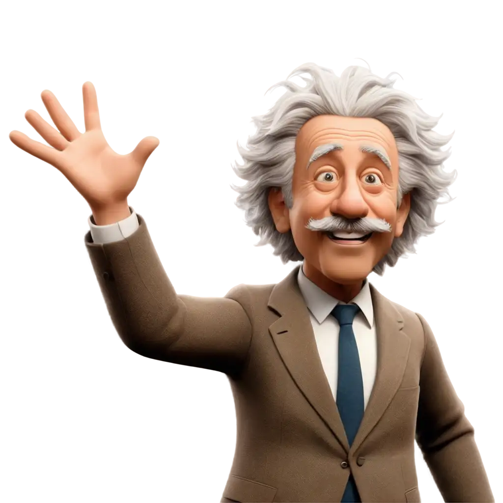 Hyper-Realistic-3D-PixarStyle-Head-of-Albert-Einstein-in-iOS-Emoji-Design-PNG-Image