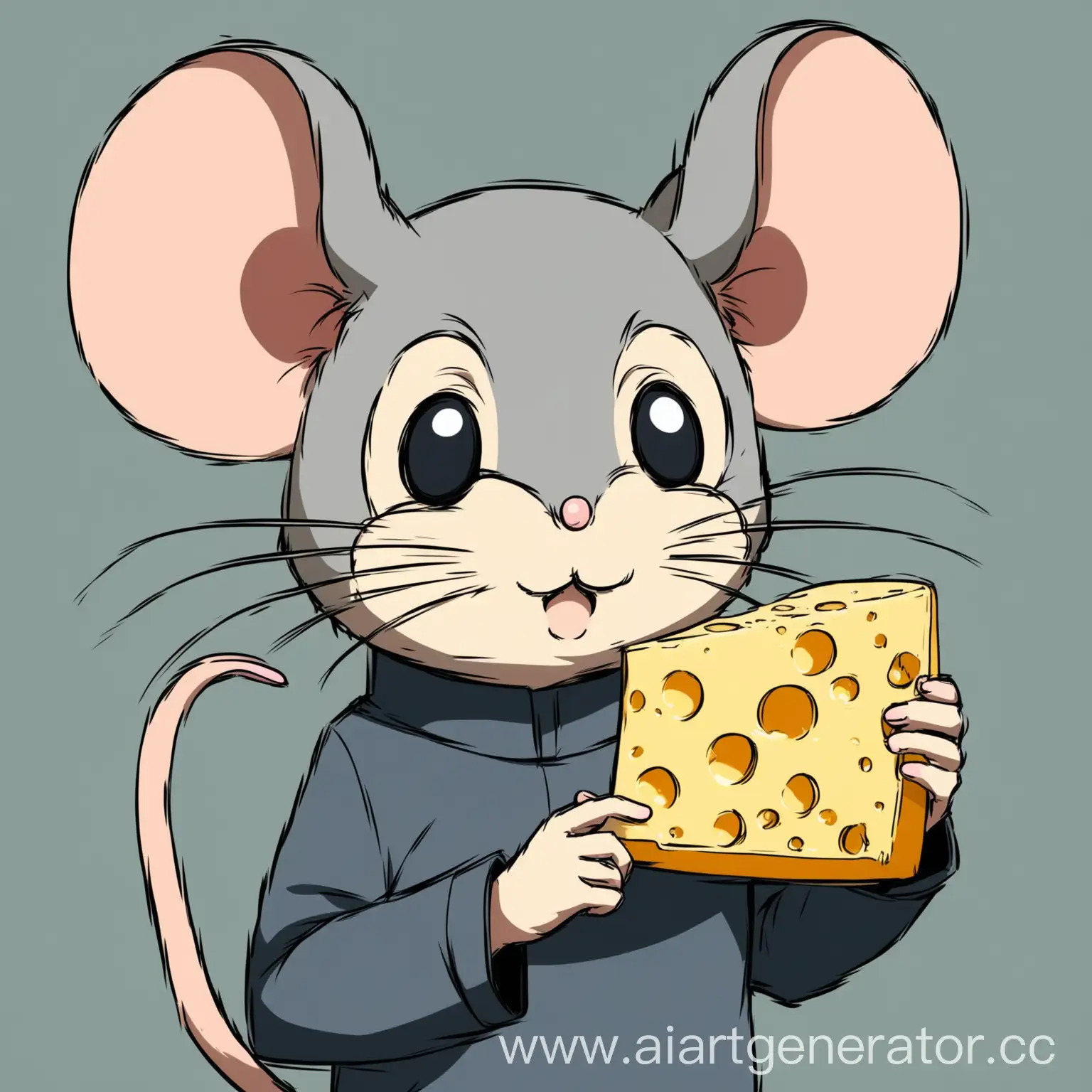 Anime-Style-Mouse-Holding-Cheese