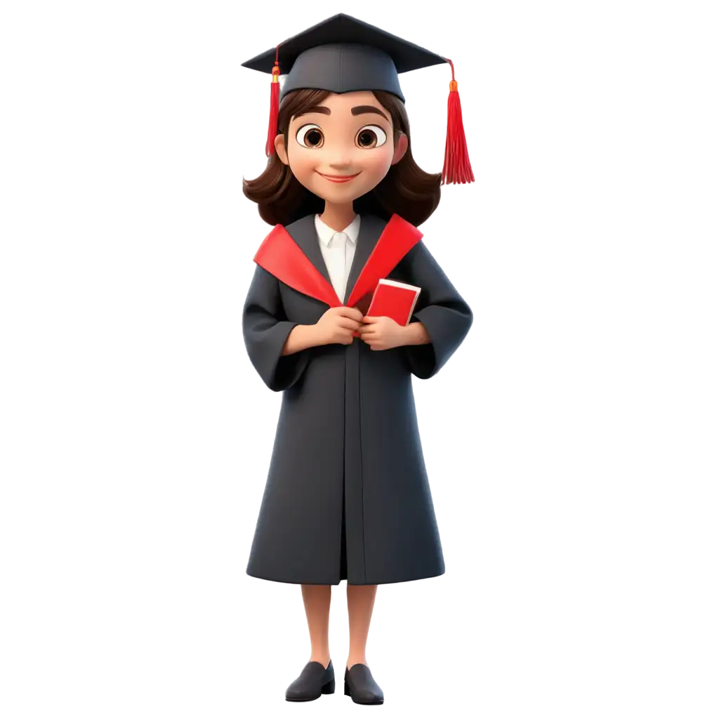 Graduate-with-Ribbon-PNG-CartoonStyle-Illustration-for-Academic-Achievements