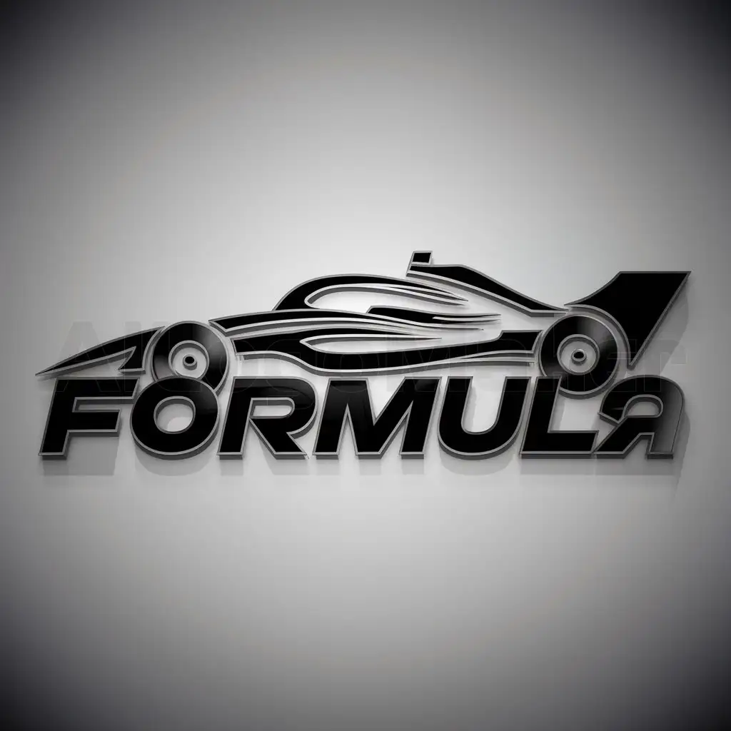 a logo design, main symbol:formula race car,complex,clear background