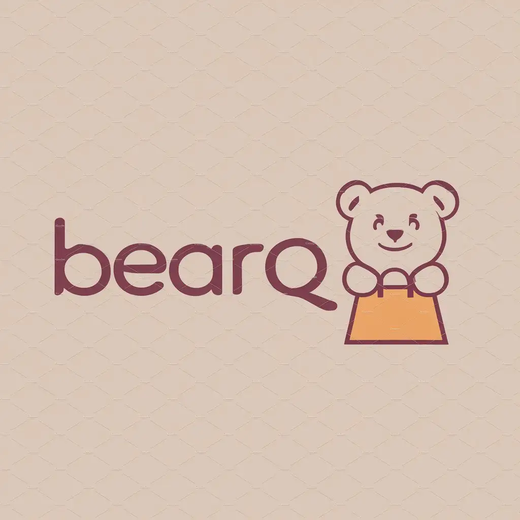 LOGO-Design-For-BearQ-Cute-Bear-Symbol-for-Retail-Industry