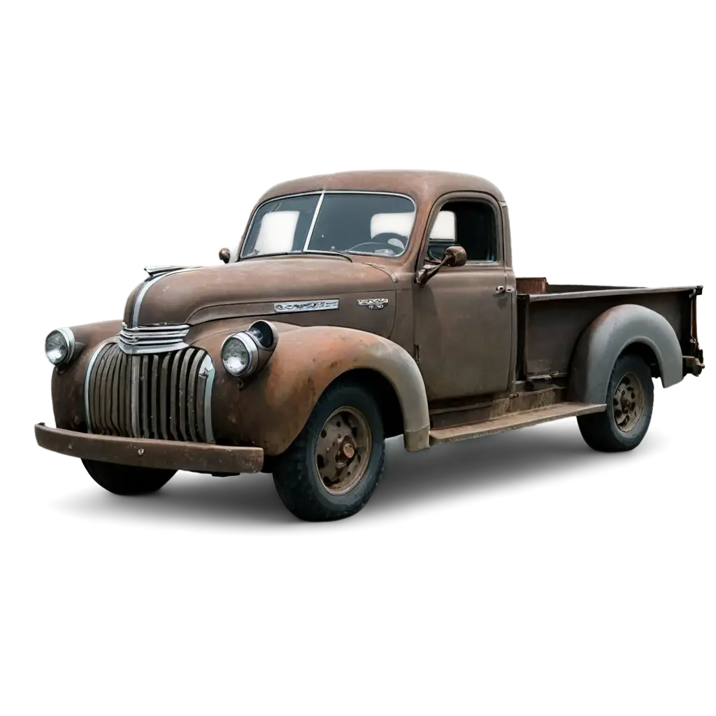 HighQuality-Rusty-1940s-Chevy-Pick-Up-Truck-PNG-Image-for-Versatile-Online-Use