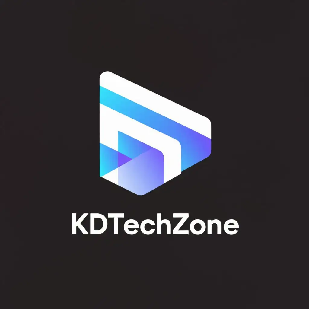 a logo design,with the text "kdtechzone", main symbol:DT,Minimalistic,be used in Nonprofit industry,clear background