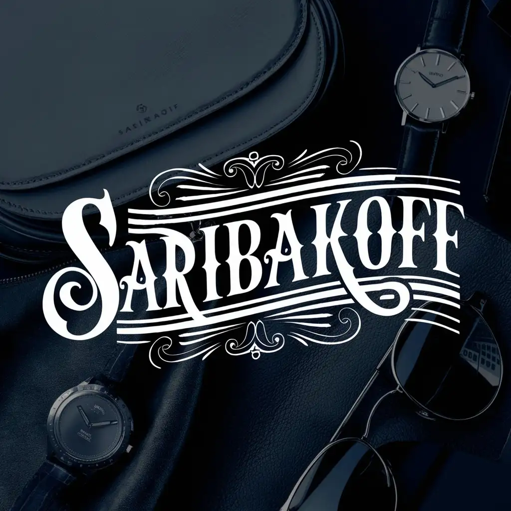 Название «Saribakoff»  на фоне вещи