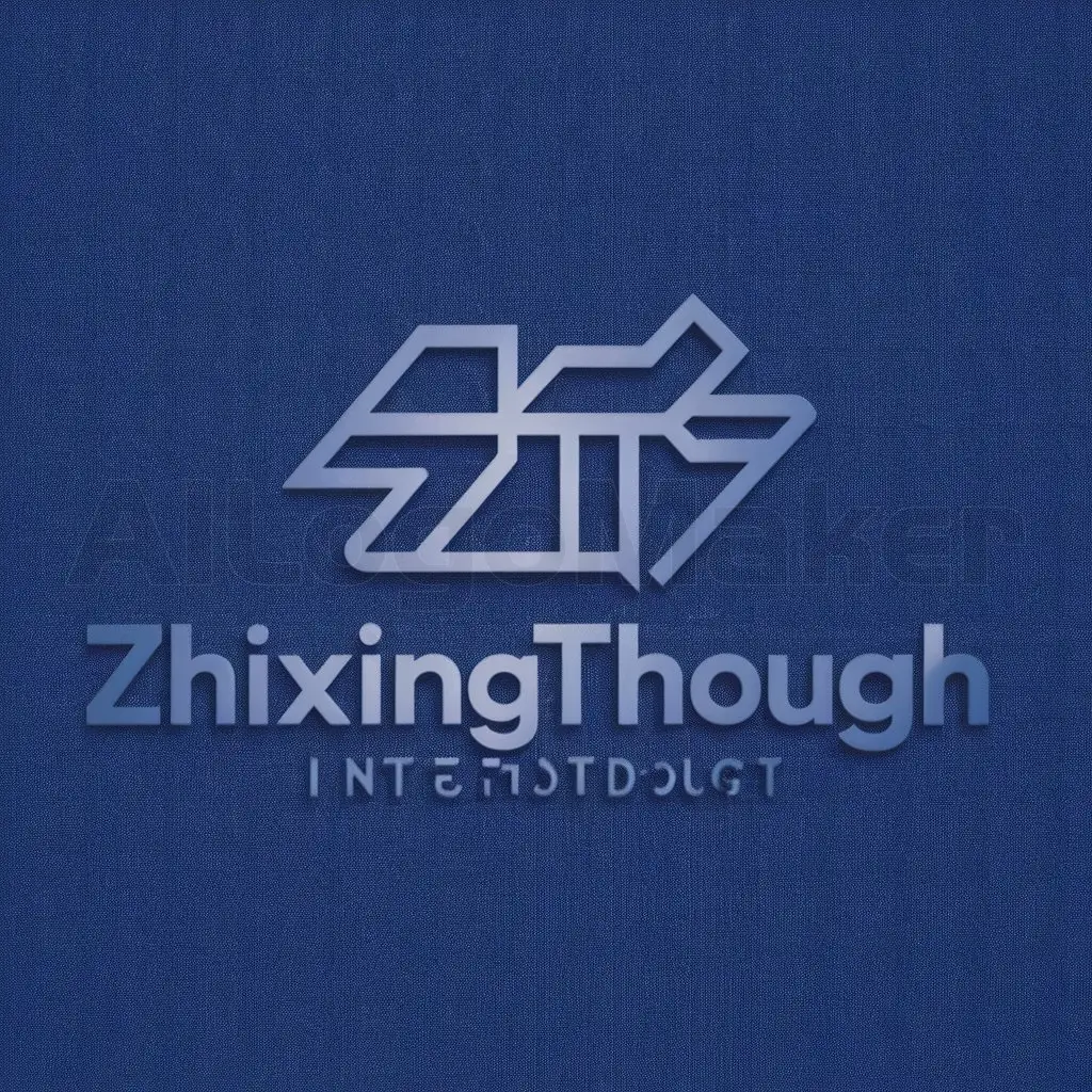 a logo design,with the text "Zhixingthrough", main symbol:map,Minimalistic,be used in Internet industry,clear background