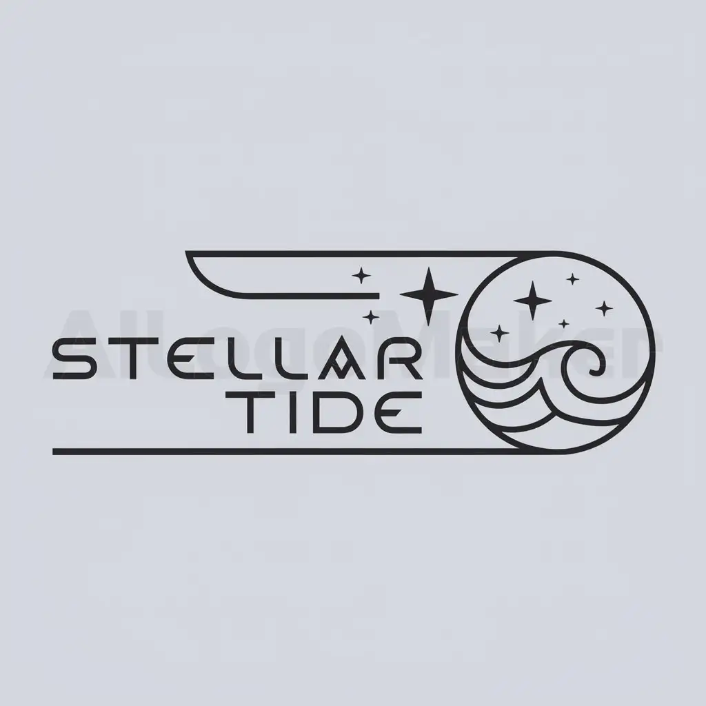 LOGO-Design-For-Stellar-Tide-Minimalistic-Waves-and-Stars-in-Entertainment-Industry