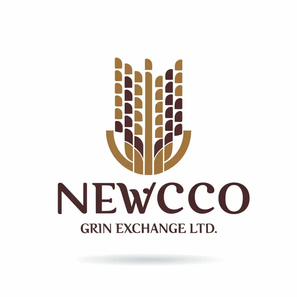 a logo design,with the text "Newco Grain Exchange Ltd", main symbol:Modern Agricultural Logo,
 modern style and incorporate the following elements: a Grain Elevator and Grain, Newco Grain Exchange Ltd,
Maroon, Gold, and Black colors,
 Modern design aesthetic,
 Incorporate Grain Elevator and Grain,
 ONLY ON A WHITE OR BLACK BACKGROUND,,Moderate,be used in Others industry,clear background