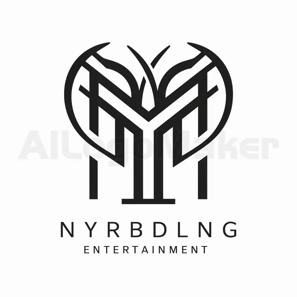 a logo design,with the text "Logo", main symbol:Letras Y M interlaced,complex,be used in Entertainment industry,clear background