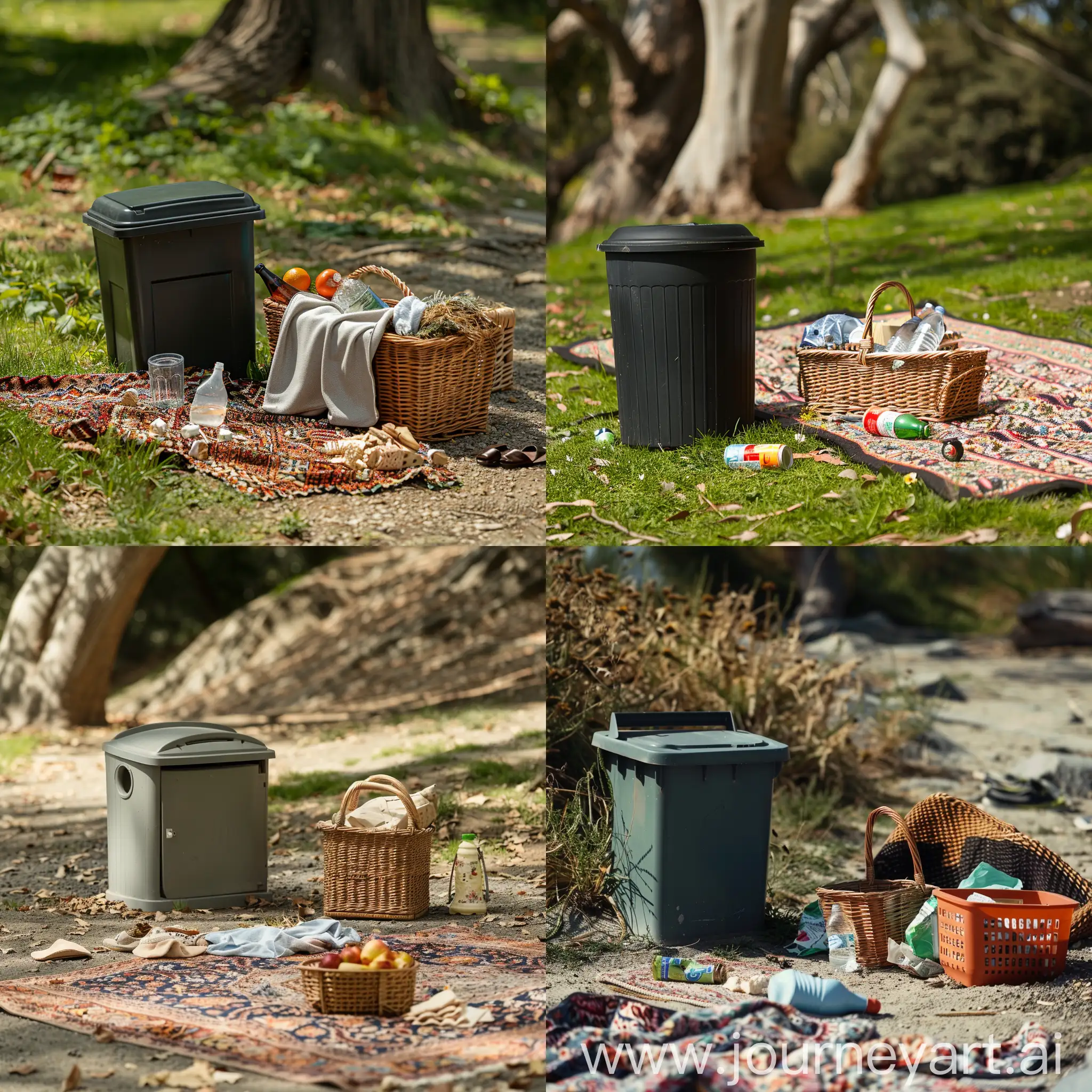 Scattered-Garbage-Near-Picnic-Area