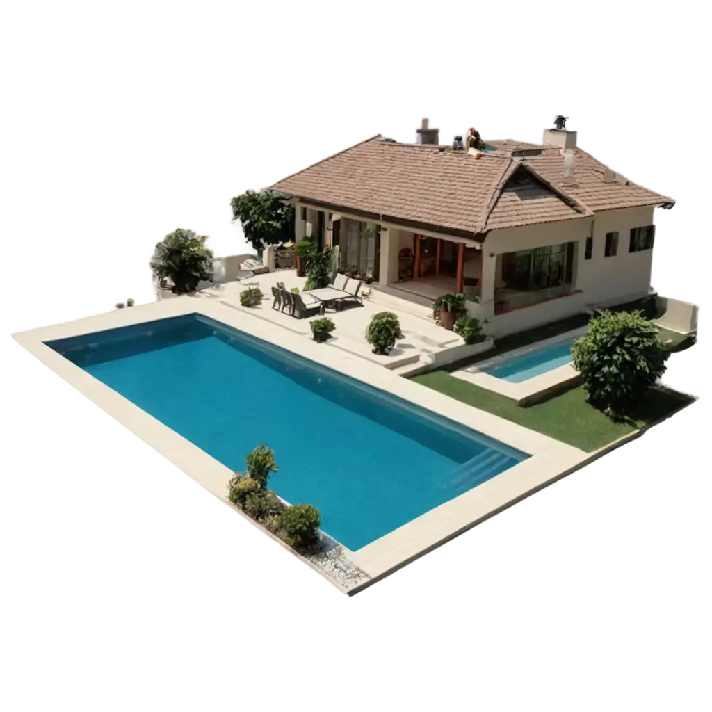 Exquisite-PNG-Image-Luxurious-House-with-Pool-and-Swimmers