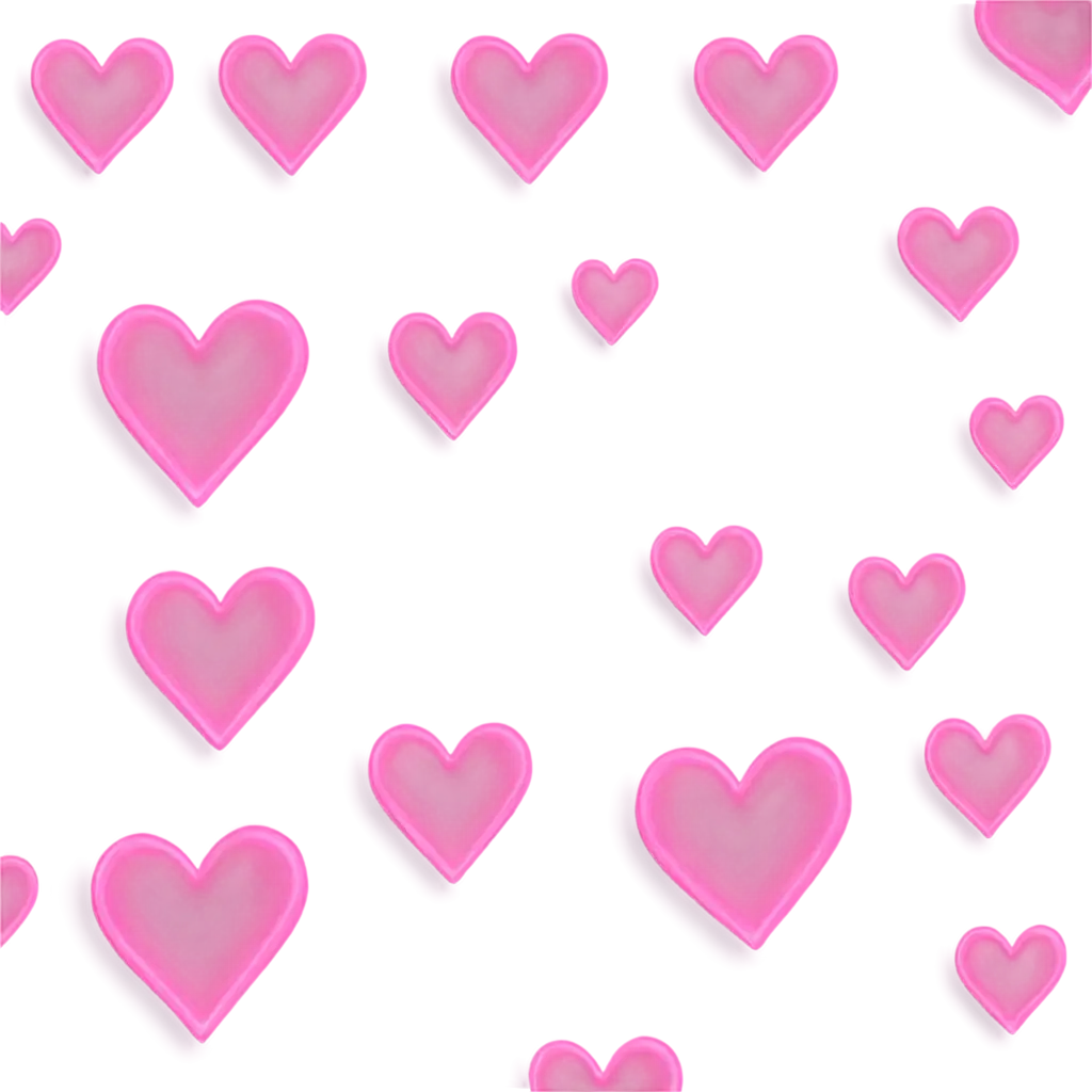Vibrant-Pink-Hearts-PNG-Image-Enhancing-Lovethemed-Designs