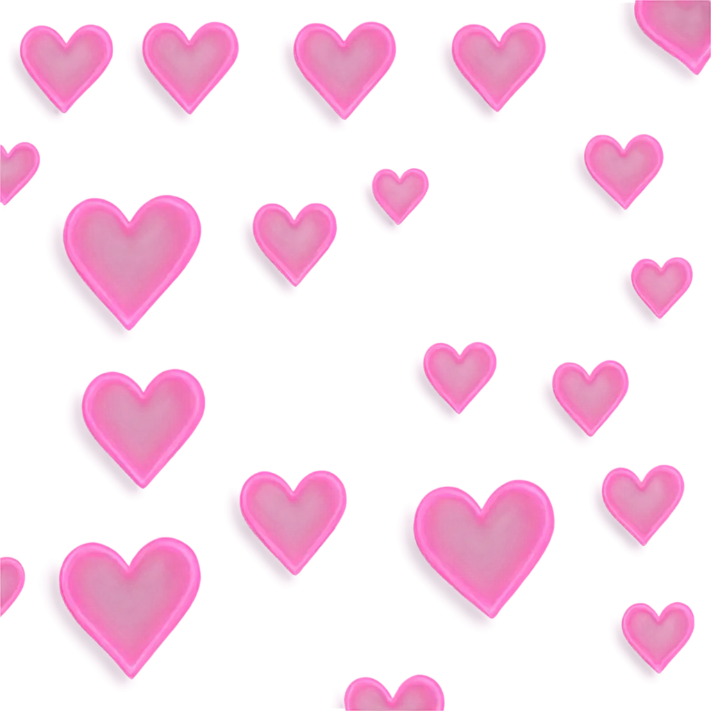 Pink hearts