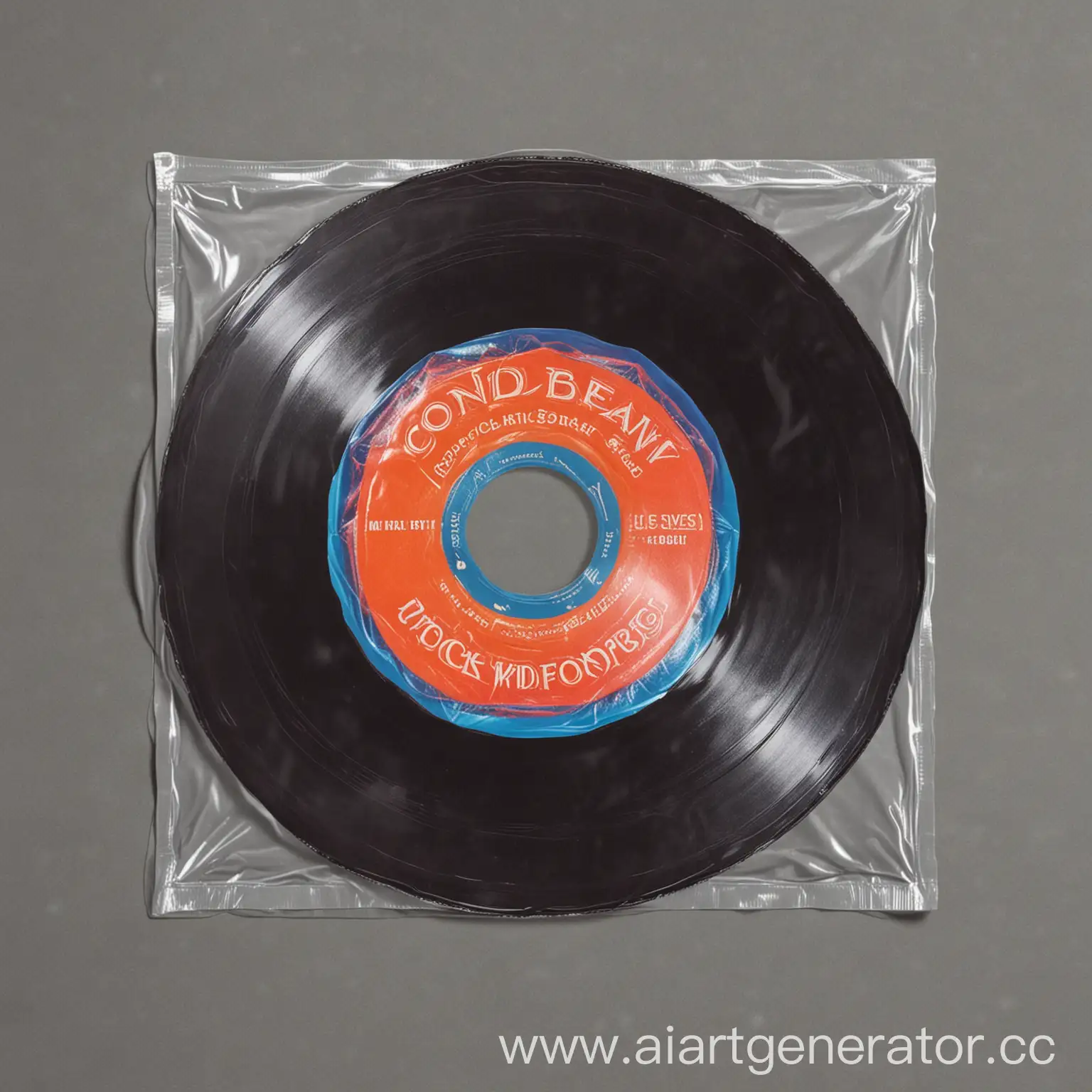 Vinyl-Record-Sleeve-Design-Featuring-Condoms