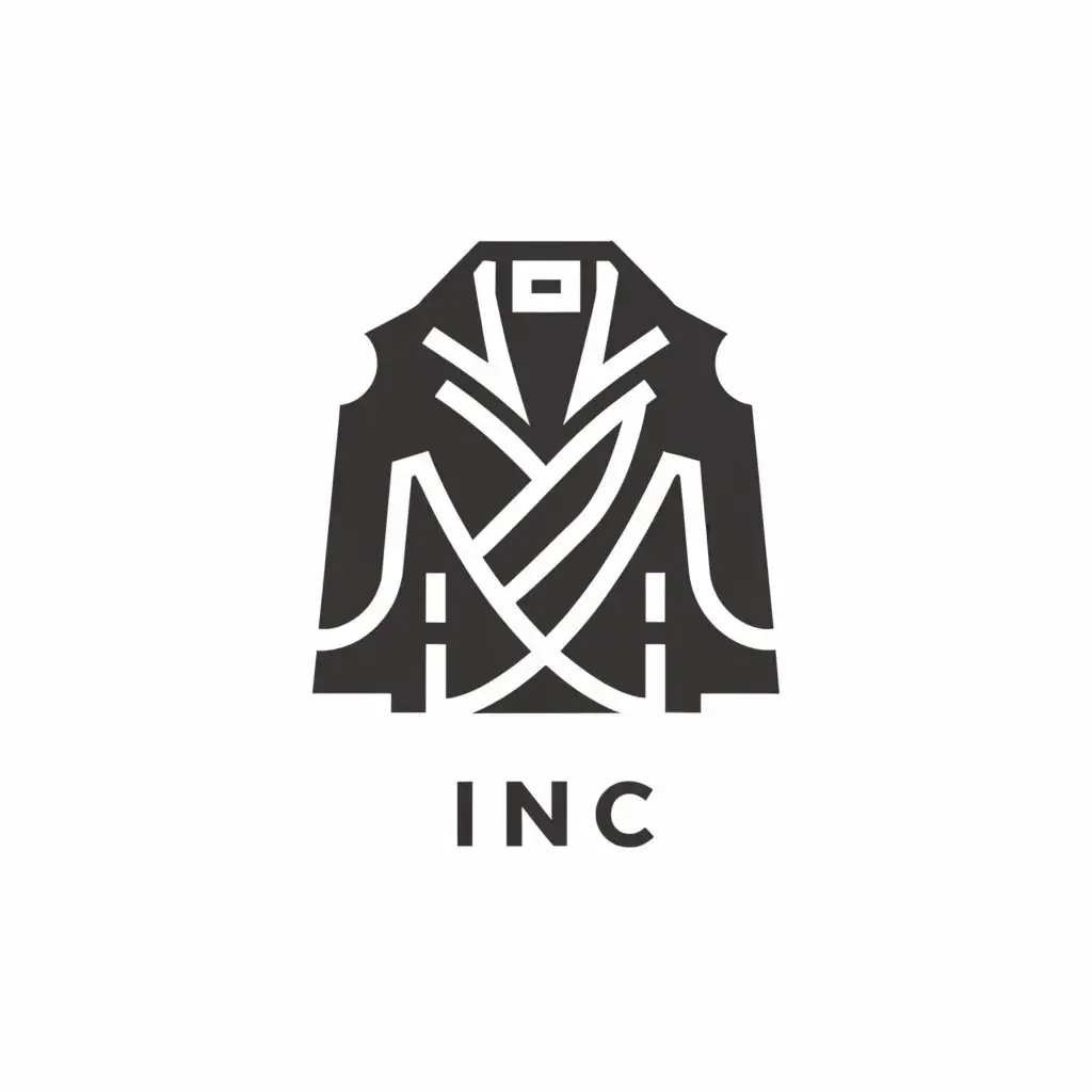 a logo design,with the text "INC", main symbol:Clothing, coats,Moderado,be used in Otros industry,clear background