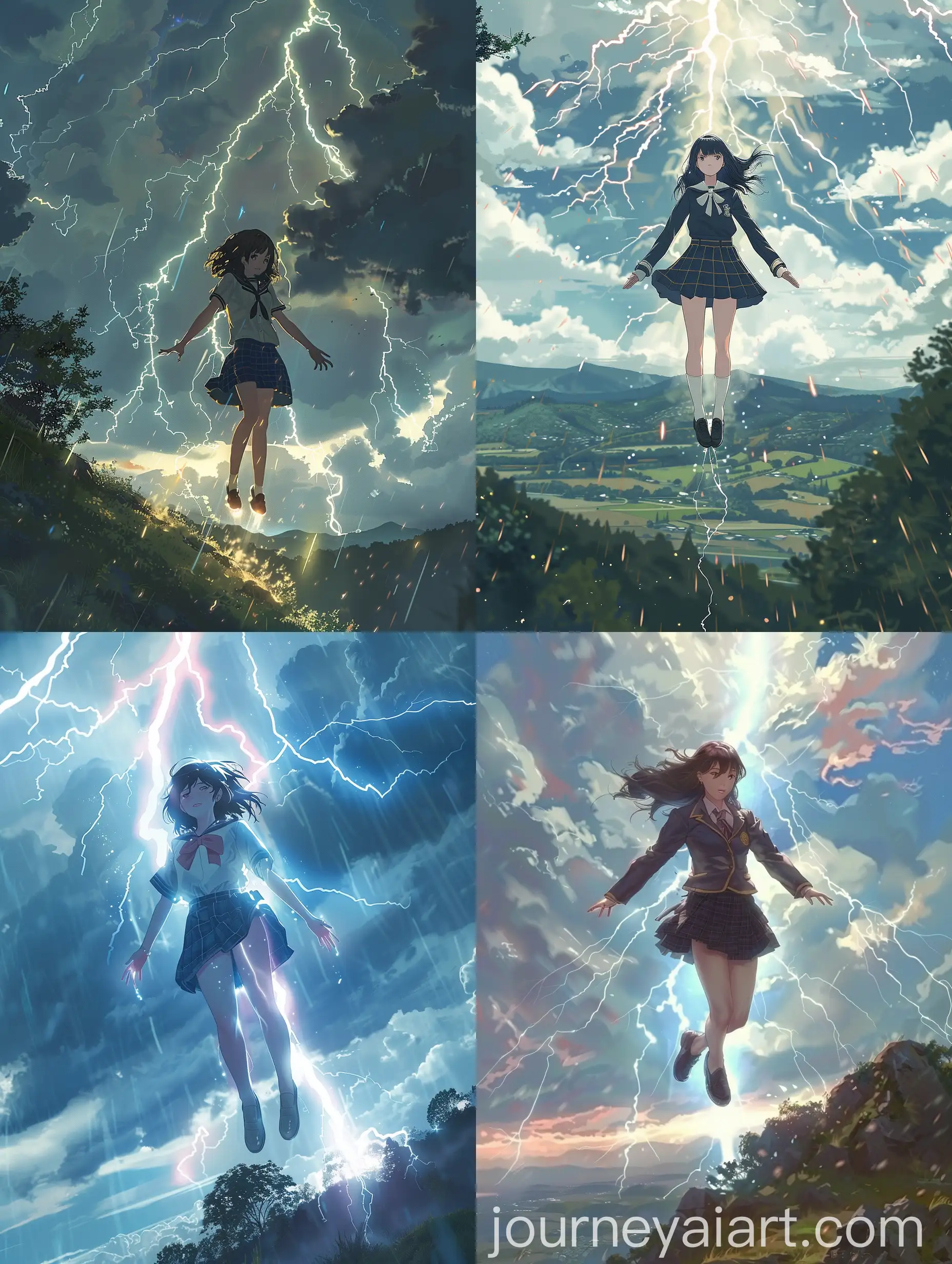 Anime-Girl-Levitating-in-School-Uniform-Amidst-Atmospheric-Hill-Landscape