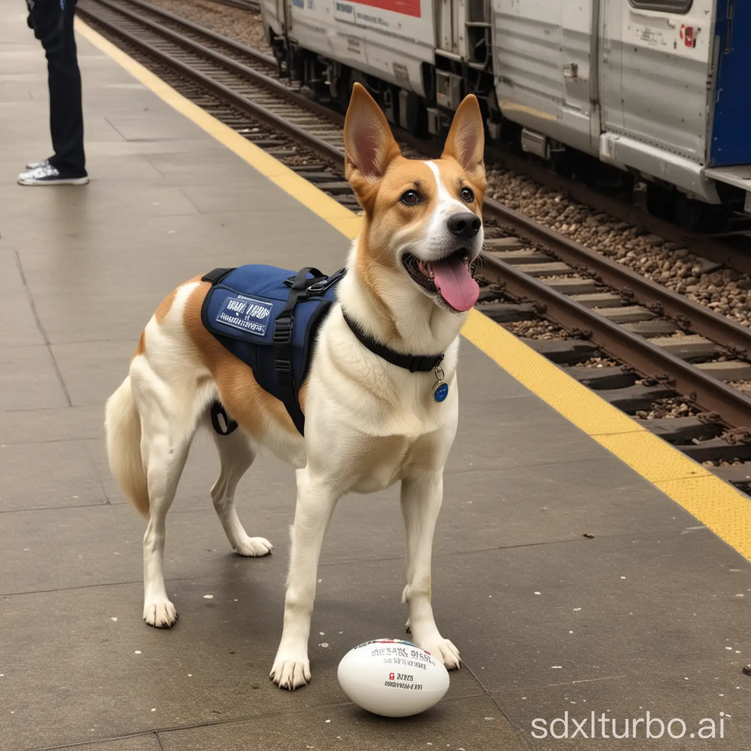 Train station patrol dog egg