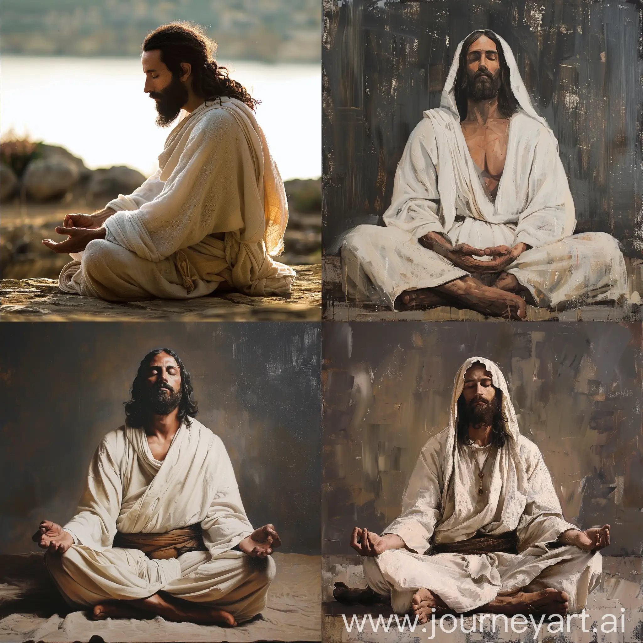 Serene-Jesus-Meditating-in-Abstract-Background