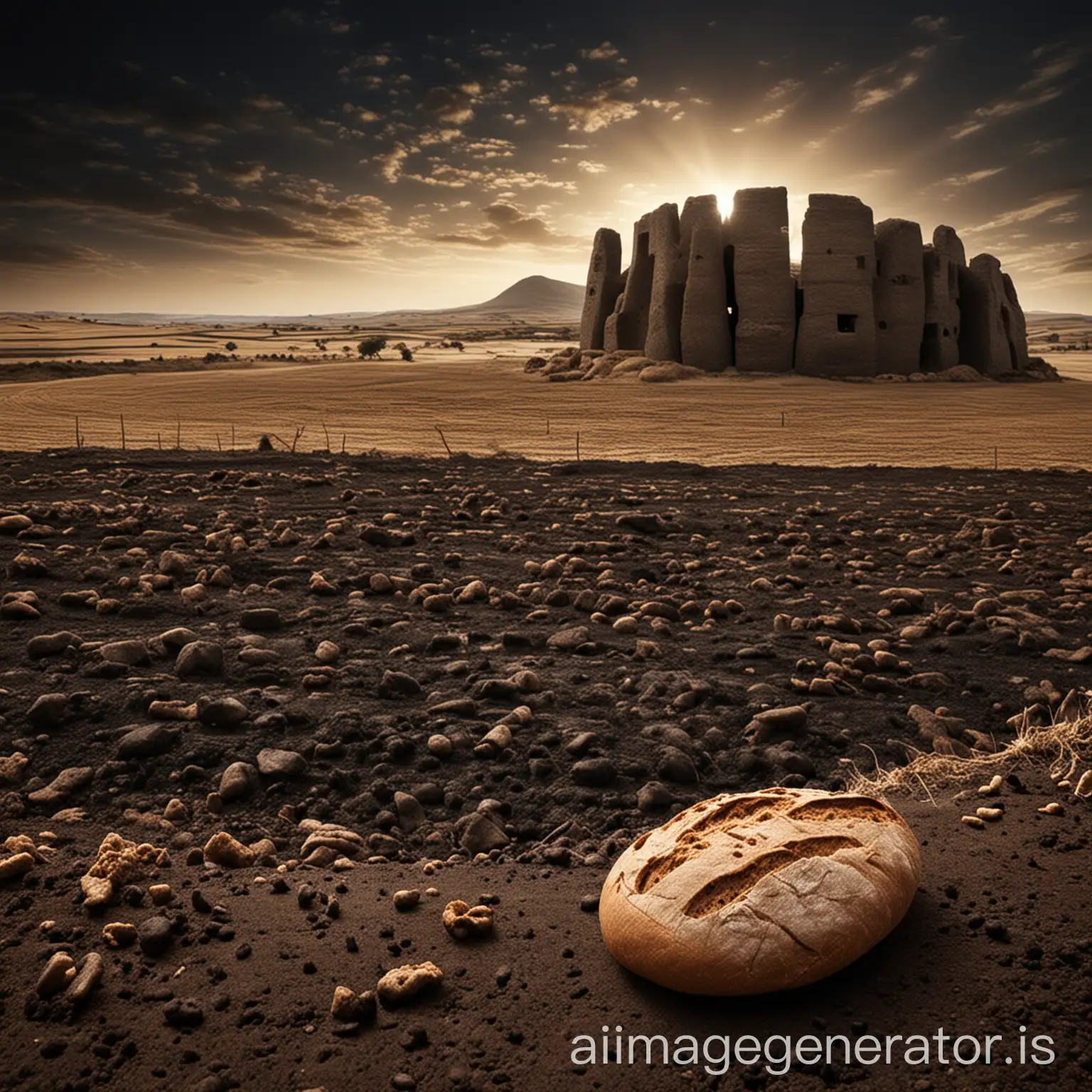 Mysterious-Black-Landscape-with-Bread