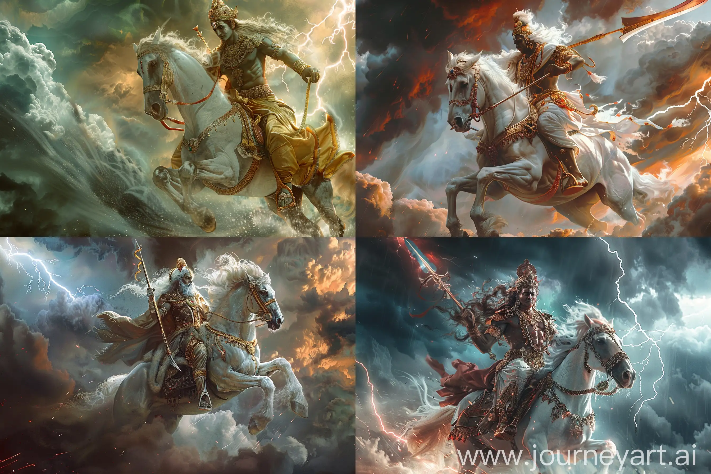 Majestic-Hindu-God-Kalki-Warrior-on-White-Horse-Amid-Stormy-Dramatic-Sky