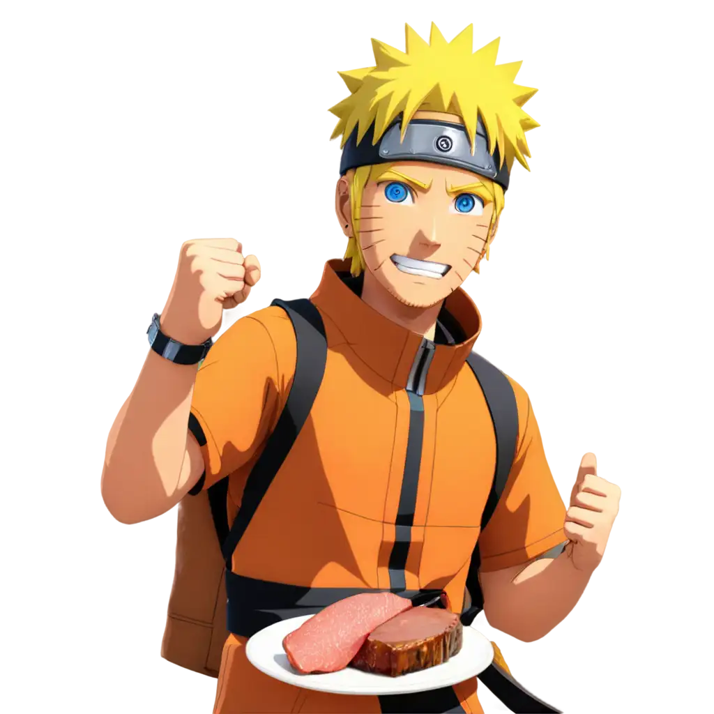 naruto eat meat