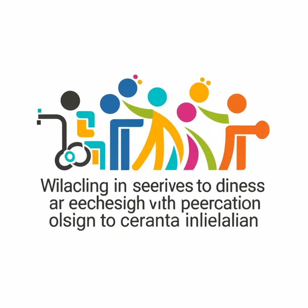 a logo design,with the text 'Creating an interactive street design with placemaking to enhance liveliness', main symbol:all age people,disabled,Minimalistic,clear background