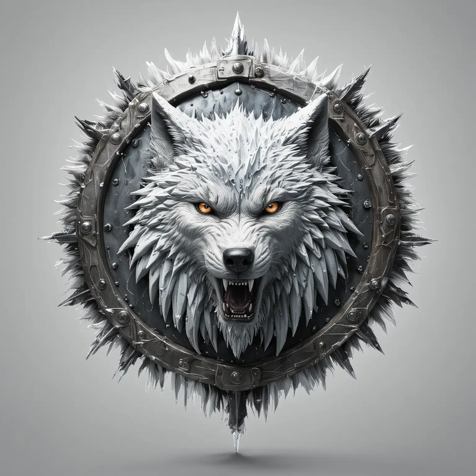 Majestic-Ice-Wolf-Shield-Powerful-Guardian-on-a-White-Background