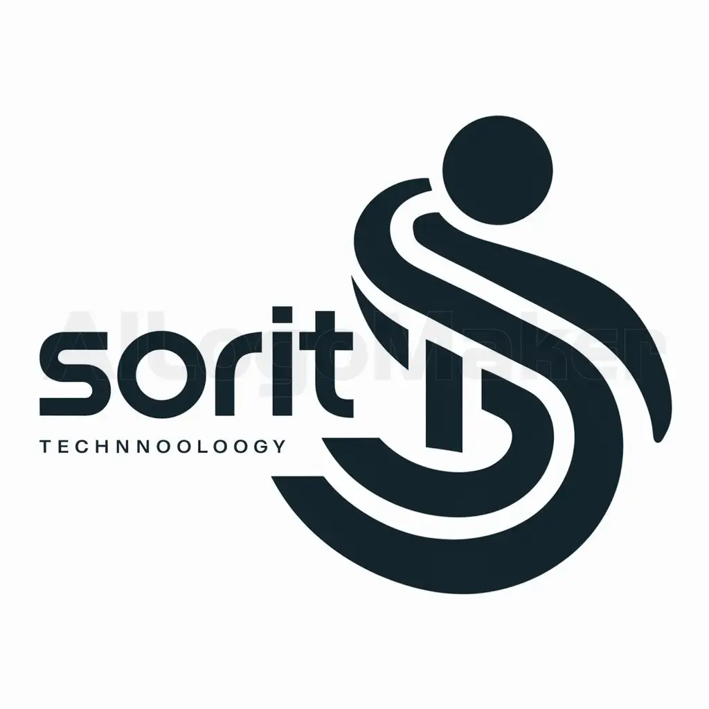 a logo design,with the text "SORIT", main symbol:letters IT S,complex,be used in Technology industry,clear background