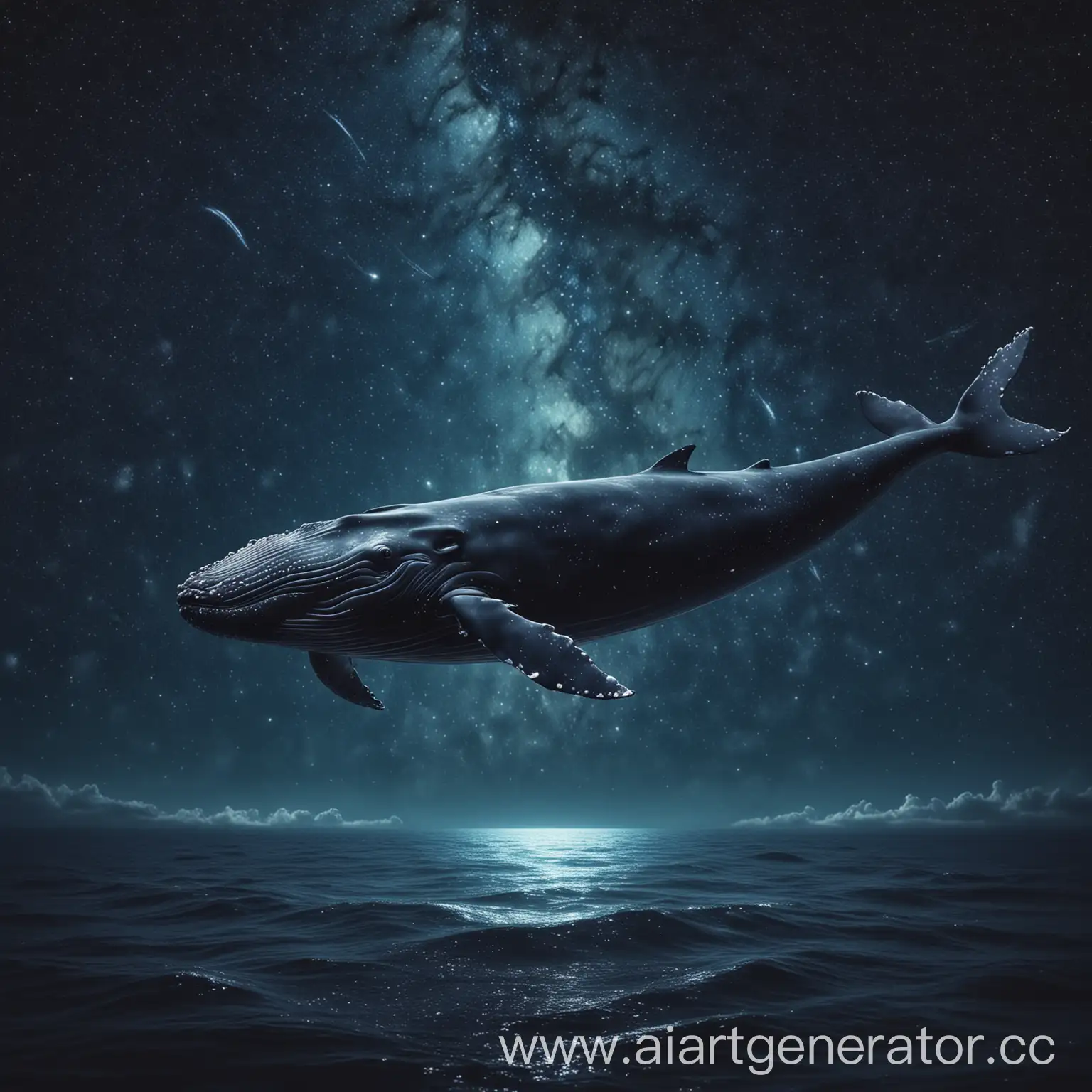 Whale-Silhouetted-Against-Starry-Sky