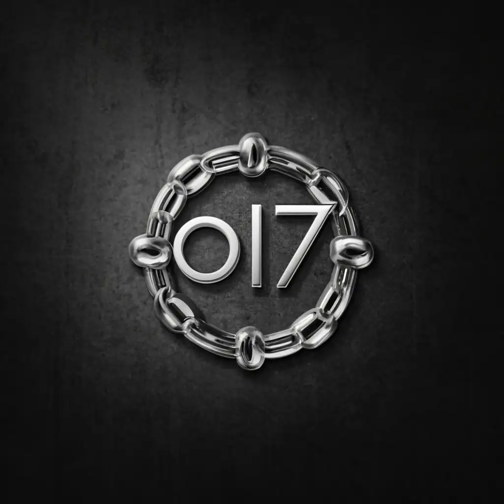 a logo design,with the text "017", main symbol:Gang,Moderate,be used in Dark industry,clear background
