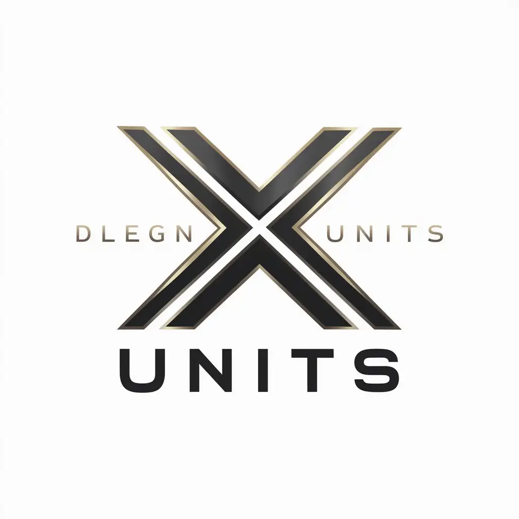 The logo in black and gold colors with the inscription 'xUnits'