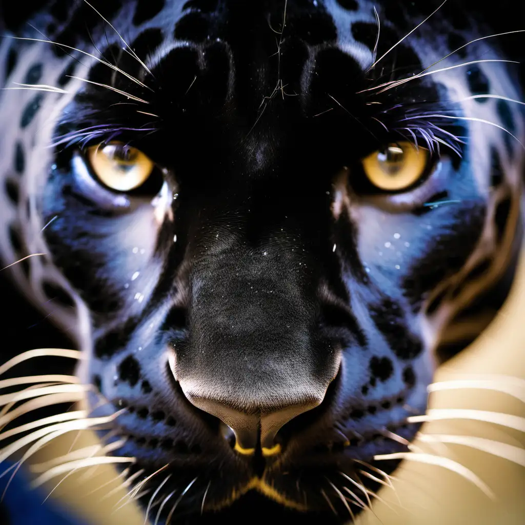CloseUp Portrait of a Panther Majestic Predator in Focus