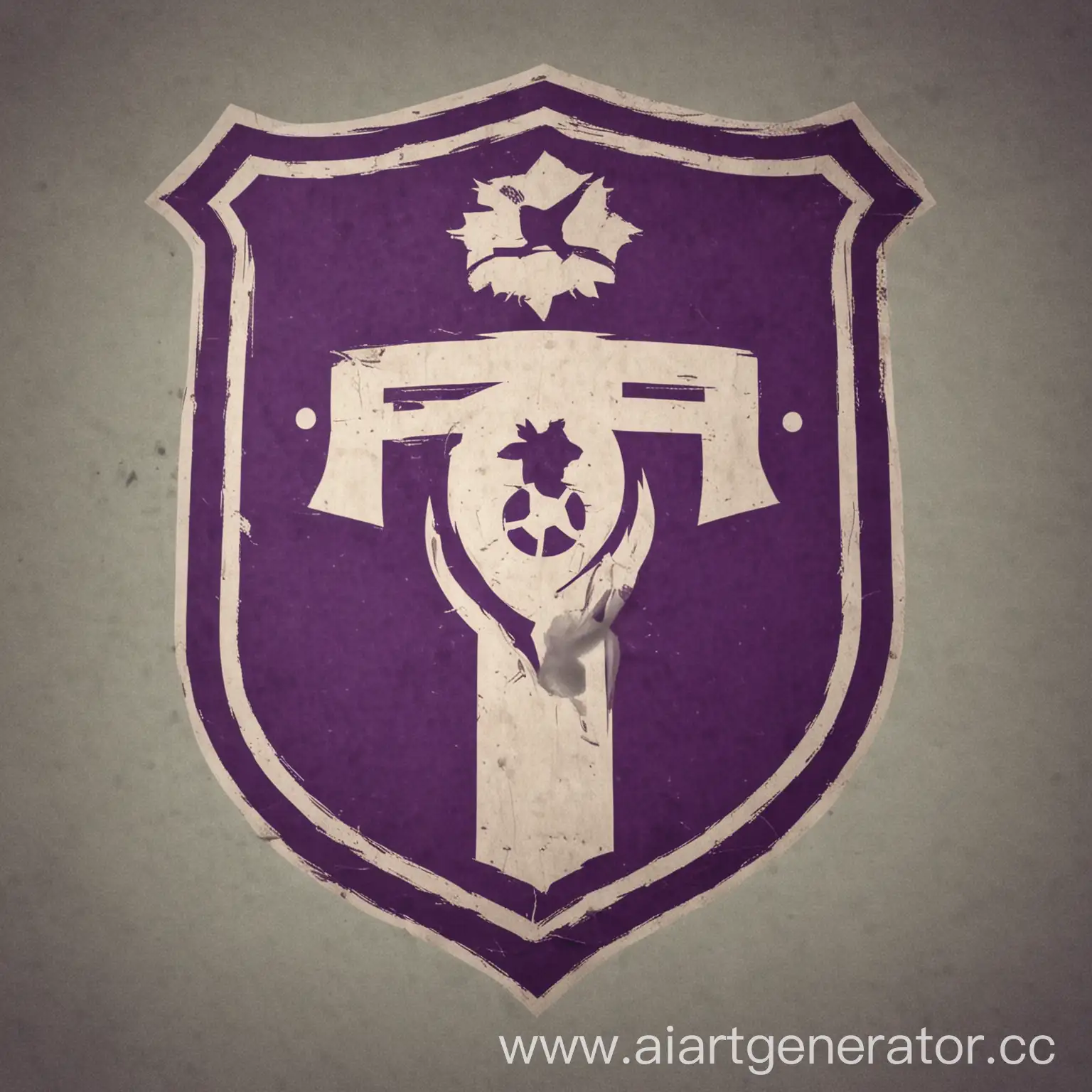 FC-Huegia-Football-Team-Logo-in-Purple-and-White-with-Football-Emblem