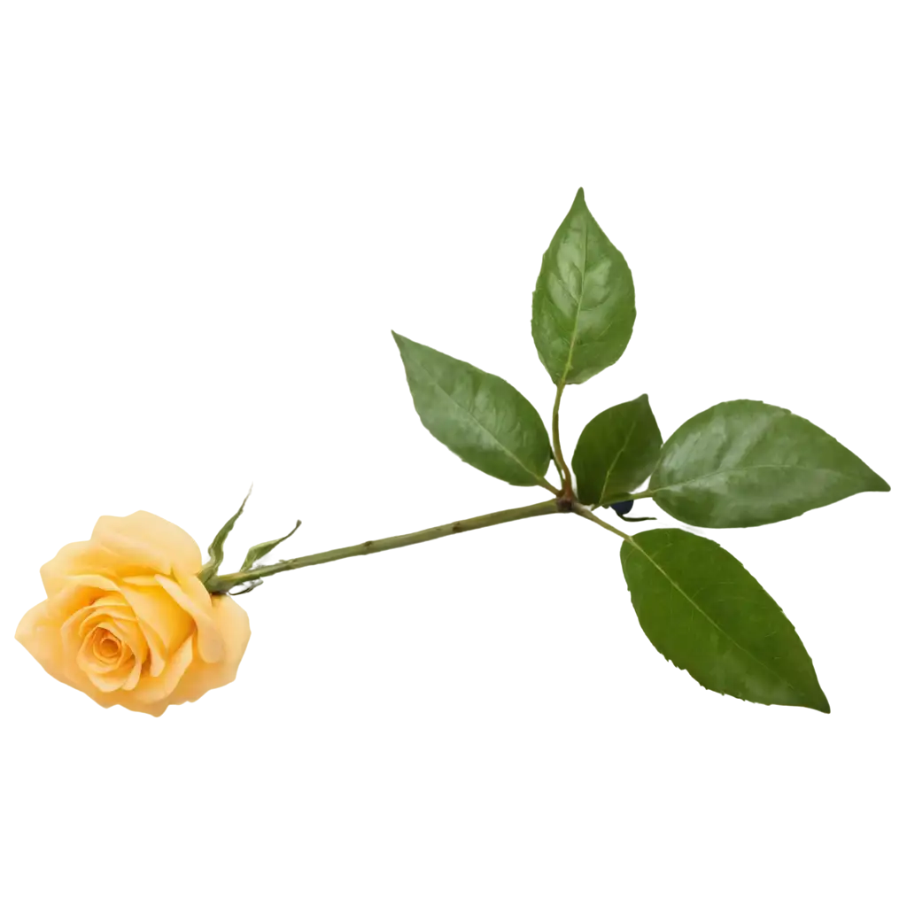 Vibrant-PNG-Image-of-a-Yellow-Rose-with-Dew-Enhance-Your-Online-Presence