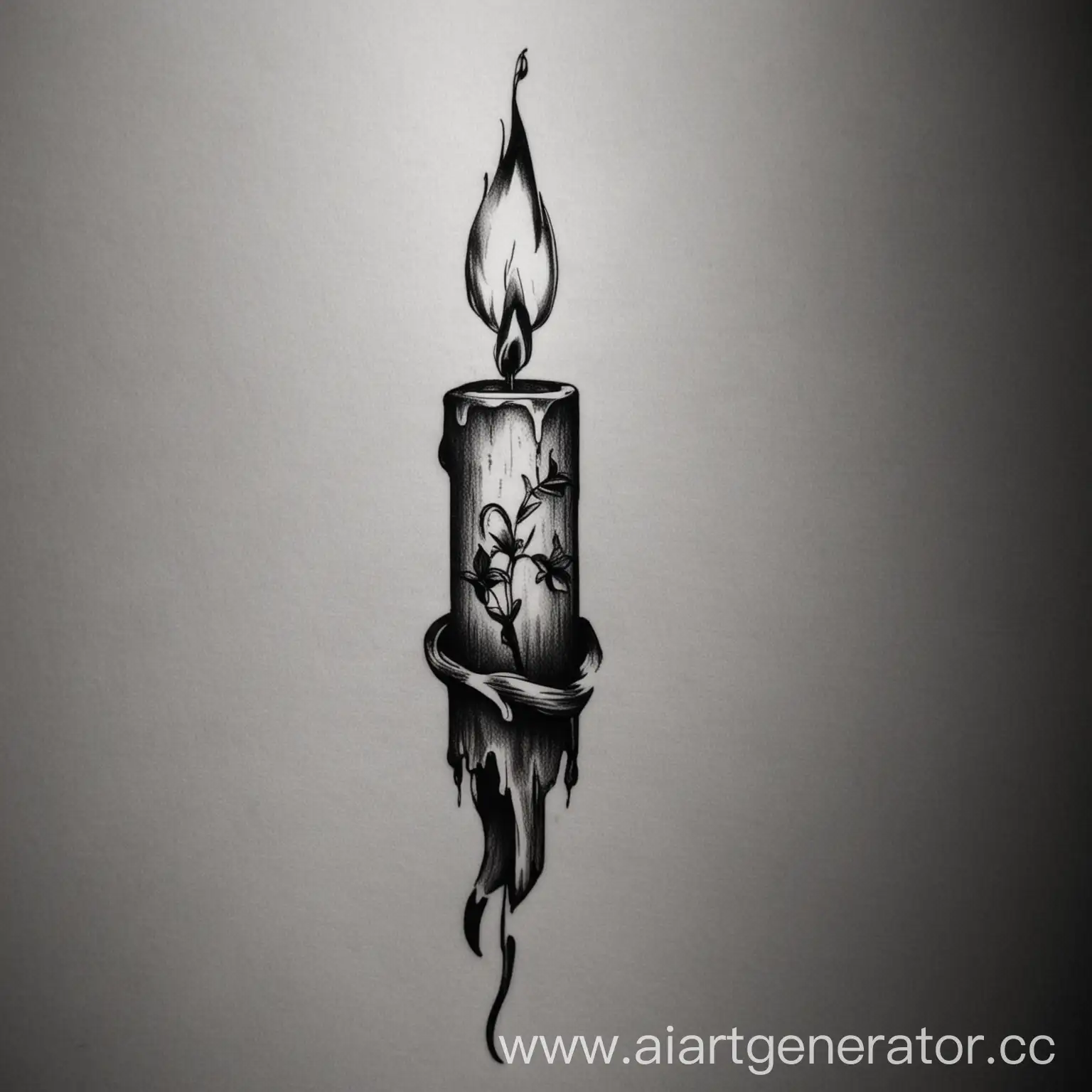 Minimalist-Candle-Tattoo-Design-Elegant-and-Timeless-Ink-Art