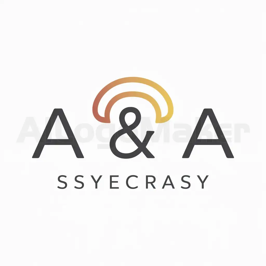 a logo design,with the text "A & A", main symbol:Confectionery,Moderate,be used in Others industry,clear background