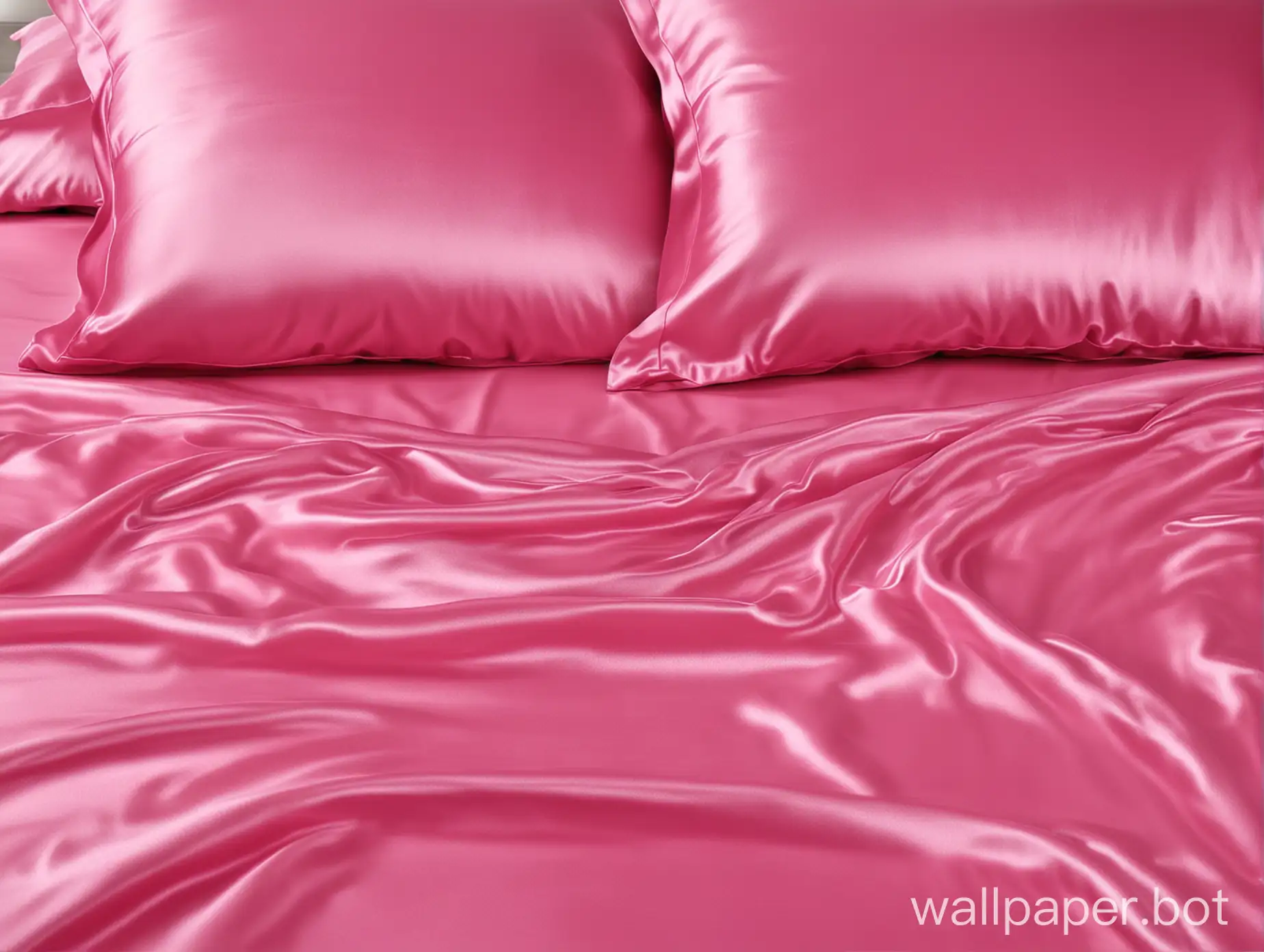 gentle pink fuchsia liquid silk bedding fetish