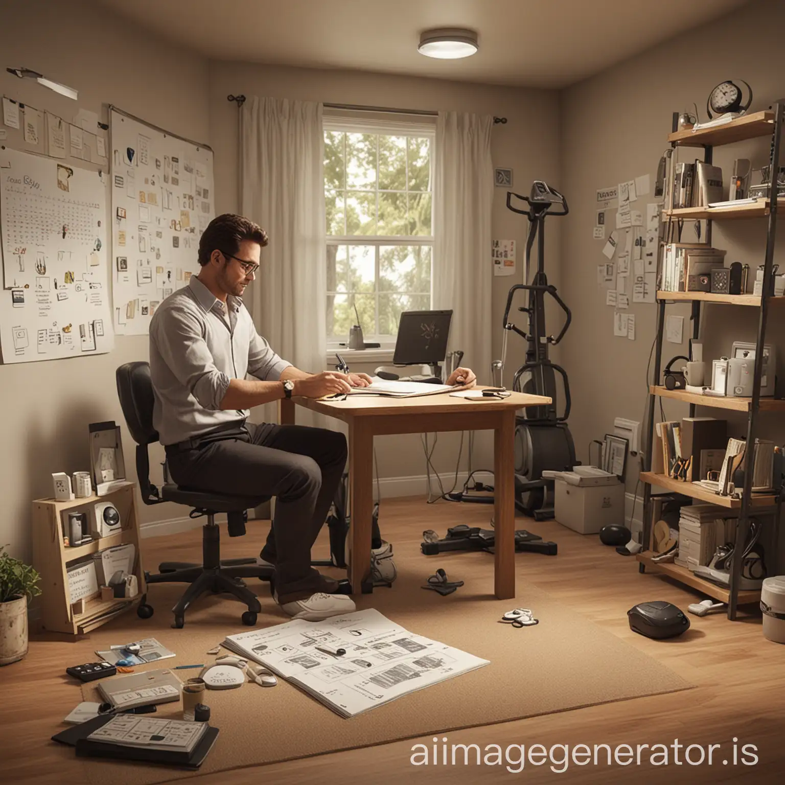 Man-Creating-Effective-Habits-in-Modern-Home-Office