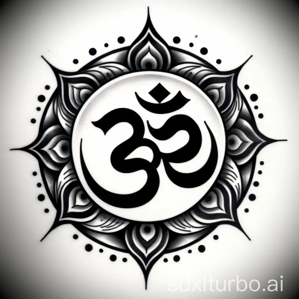 Om tattoo design 
