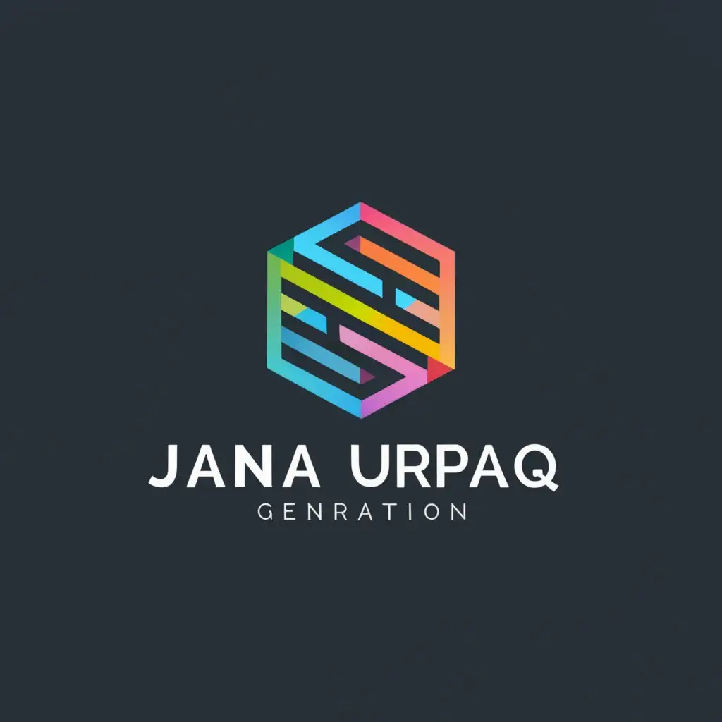a logo design,with the text "Jana urpaq", main symbol:new generation,Moderate,be used in Education industry,clear background