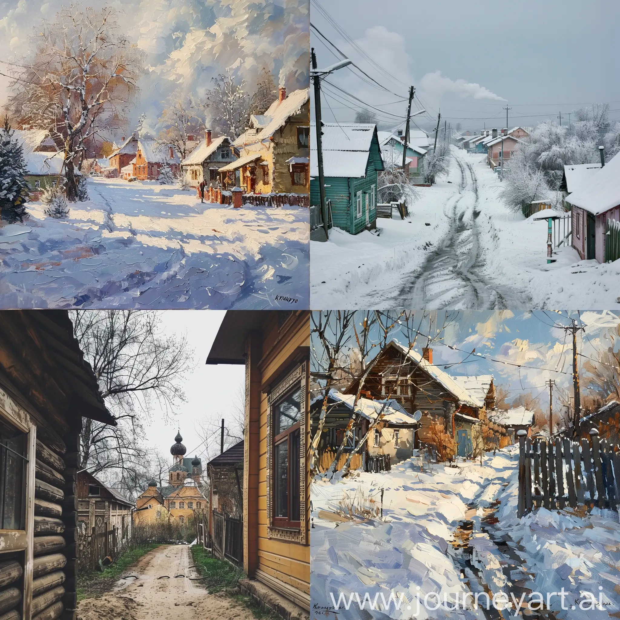 Vibrant-Khruchyevo-Village-Scene-Colorful-Rural-Life-in-11-Aspect-Ratio