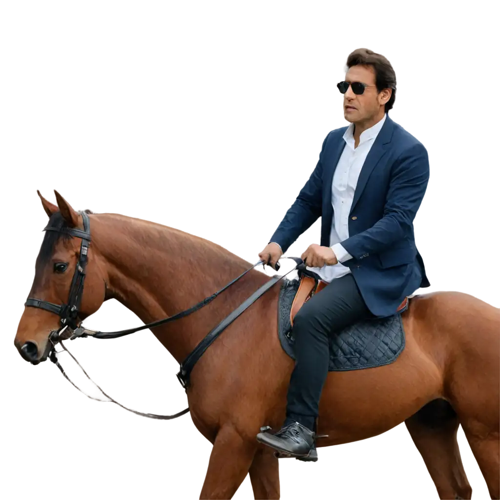 imran khan niazi on horse
