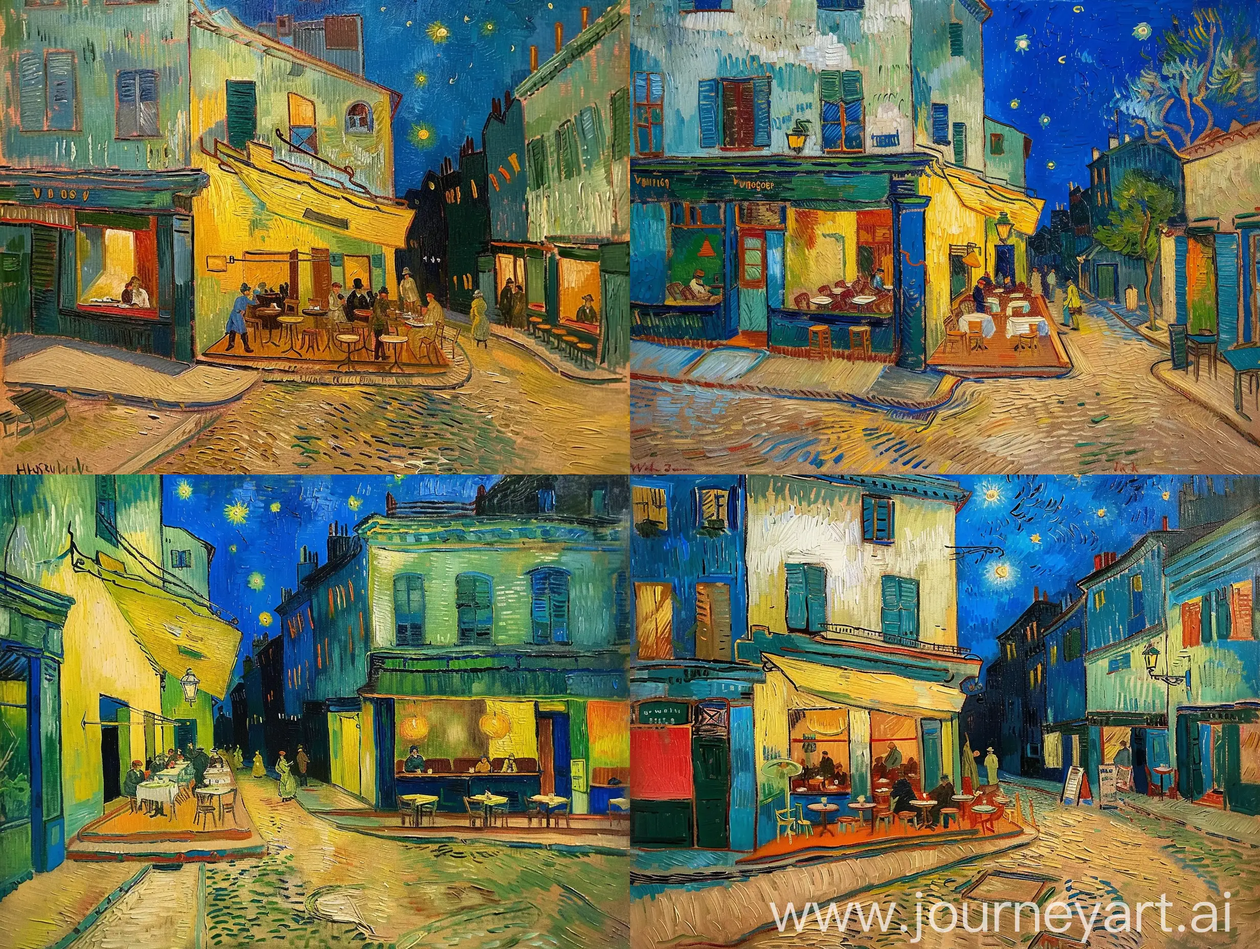 Vibrant-Oil-Painting-of-a-Charming-Restaurant-by-Van-Gogh