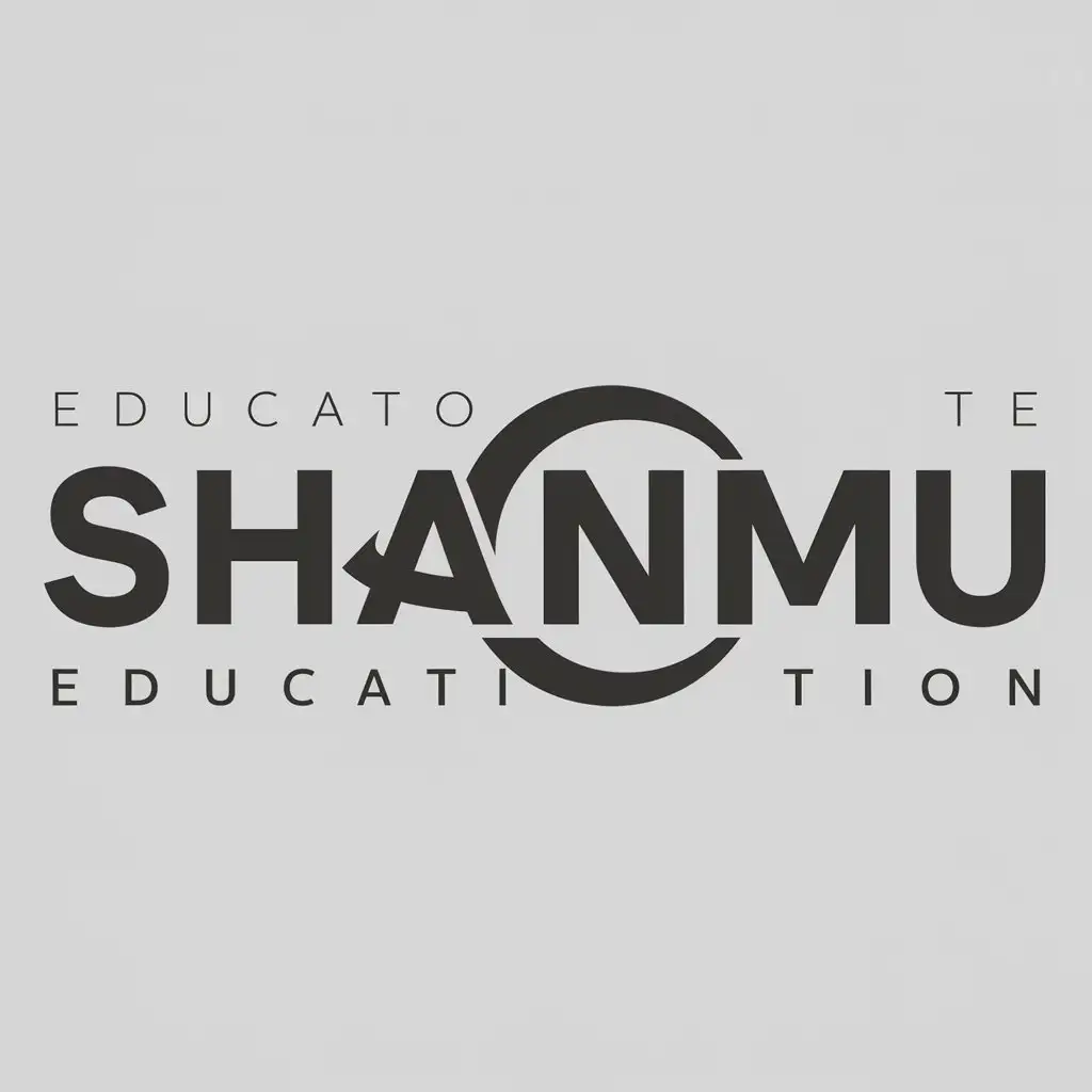 a logo design,with the text "shanmu", main symbol:day moon,Moderate,be used in Education industry,clear background