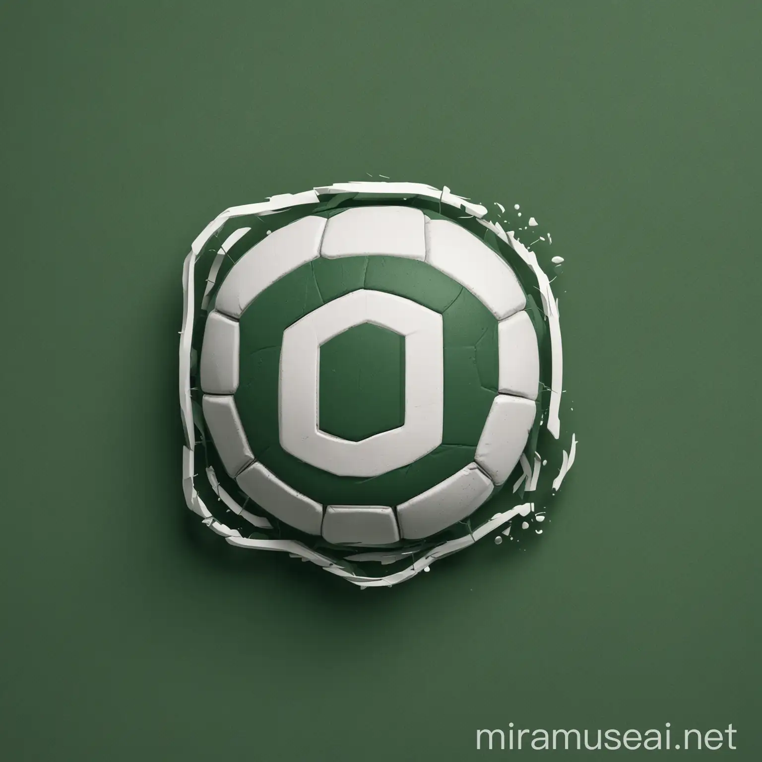Dynamic Football Social Media Logo Sleek Design with Digital Connectivity