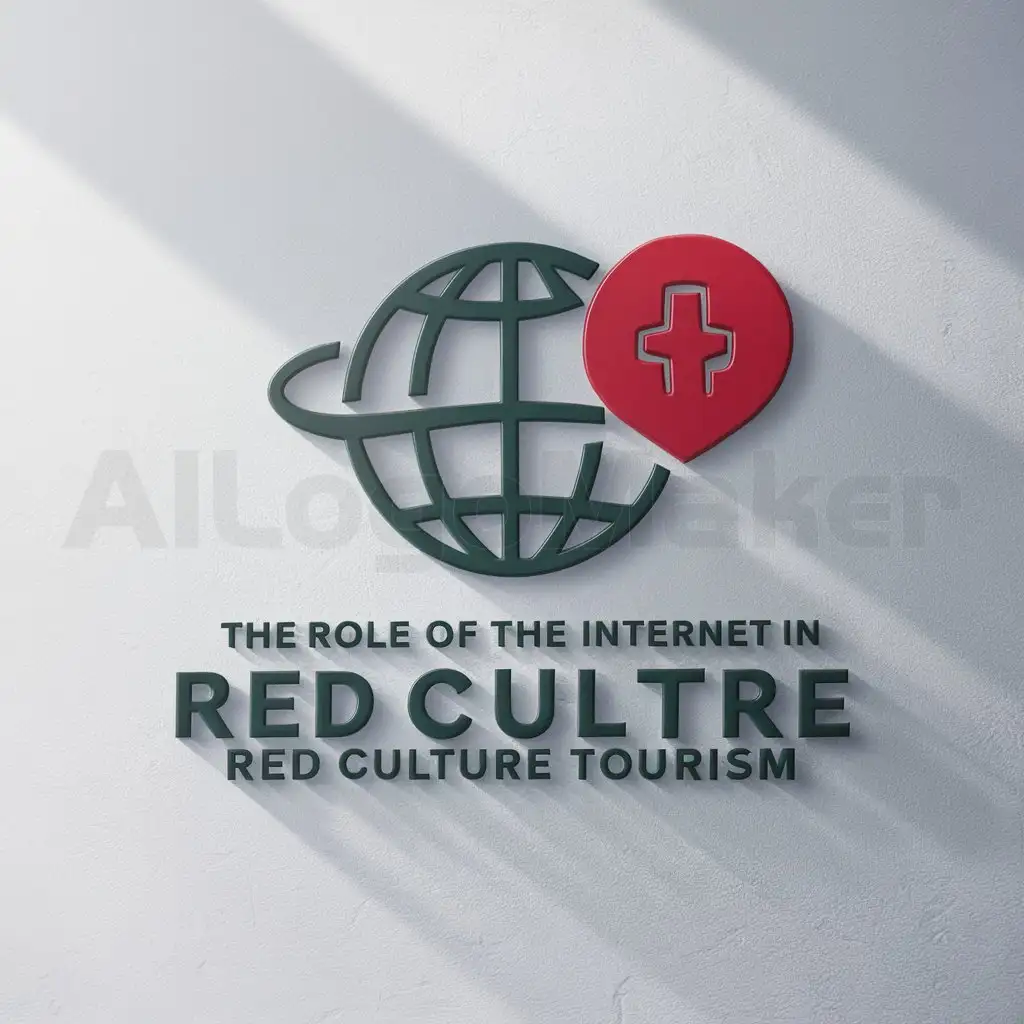 a logo design,with the text "the role of the internet in promoting red culture tourism", main symbol:internet,Moderate,be used in Travel industry,clear background