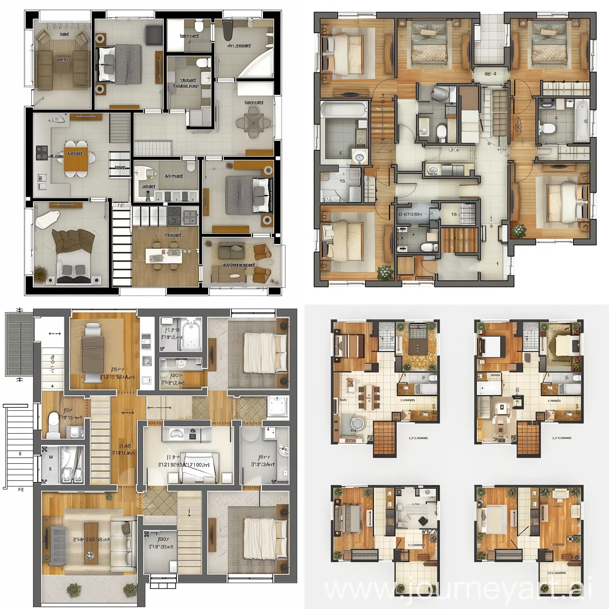 Rural-SelfBuilt-House-Floor-Plans-Spacious-Layout-with-Balconies-for-Drying-Clothes