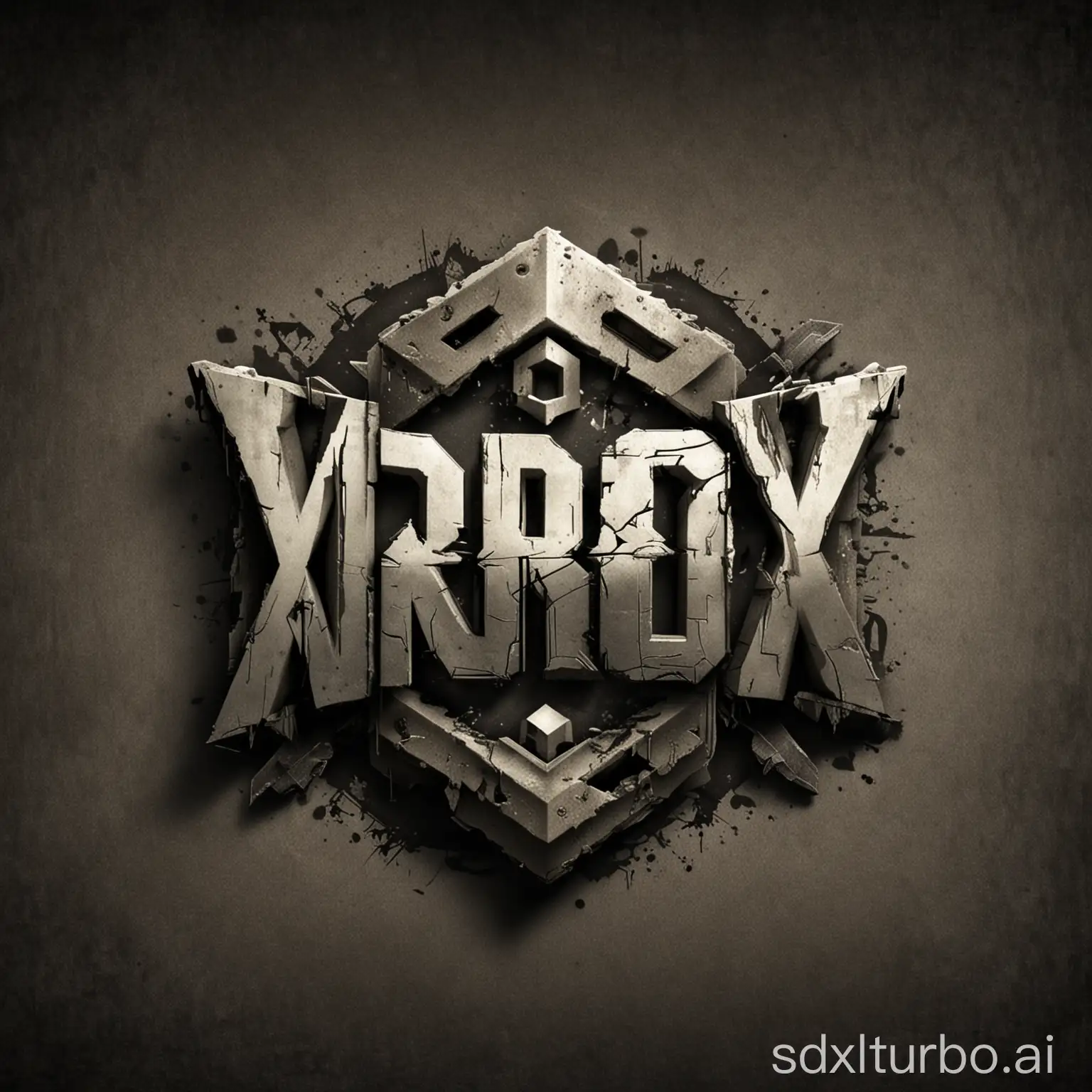 logo for a gamer who does urbex, loves adventure and the future, named XxROYALExX