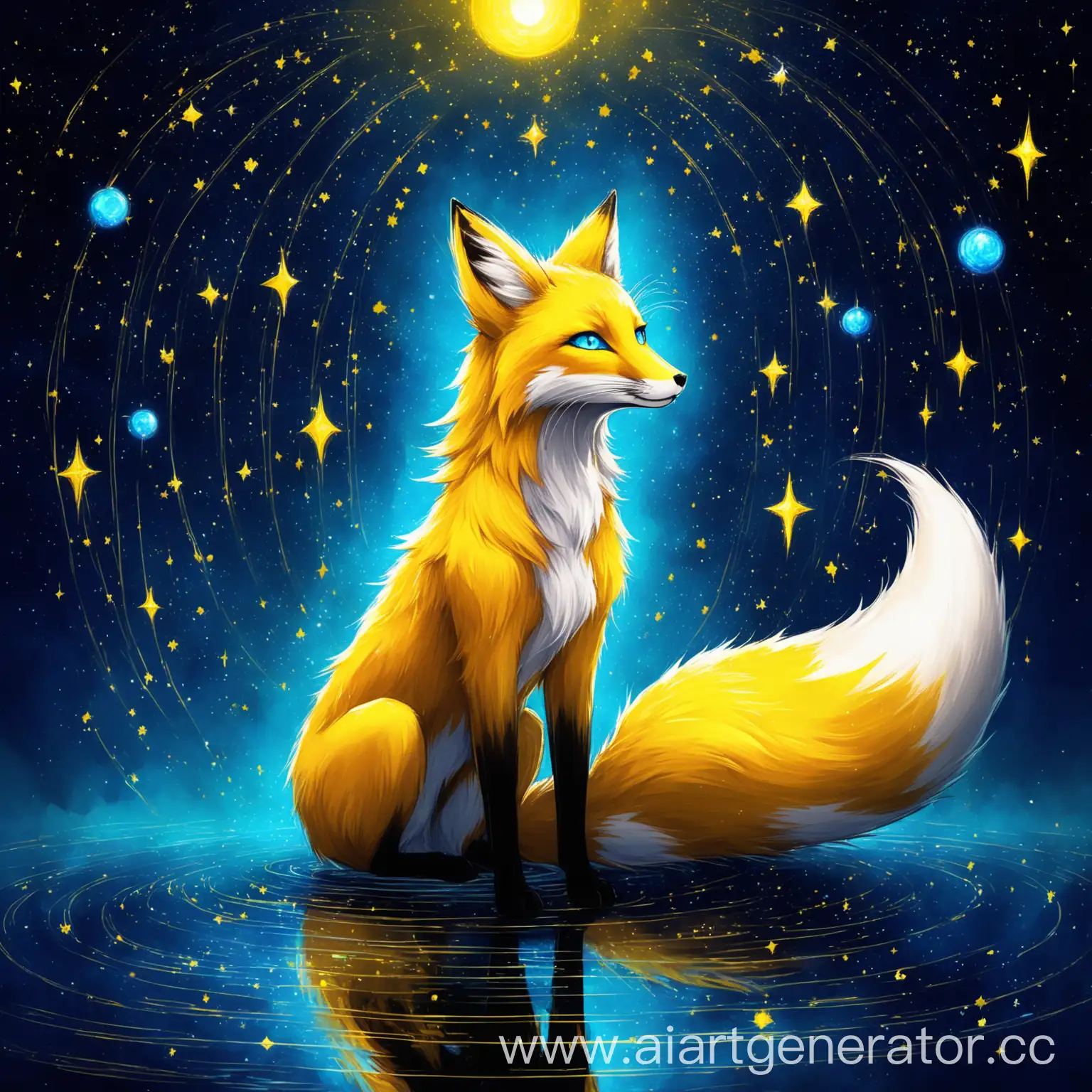 Mystical-Fox-with-Night-Sky-Fur-and-Starry-Whiskers