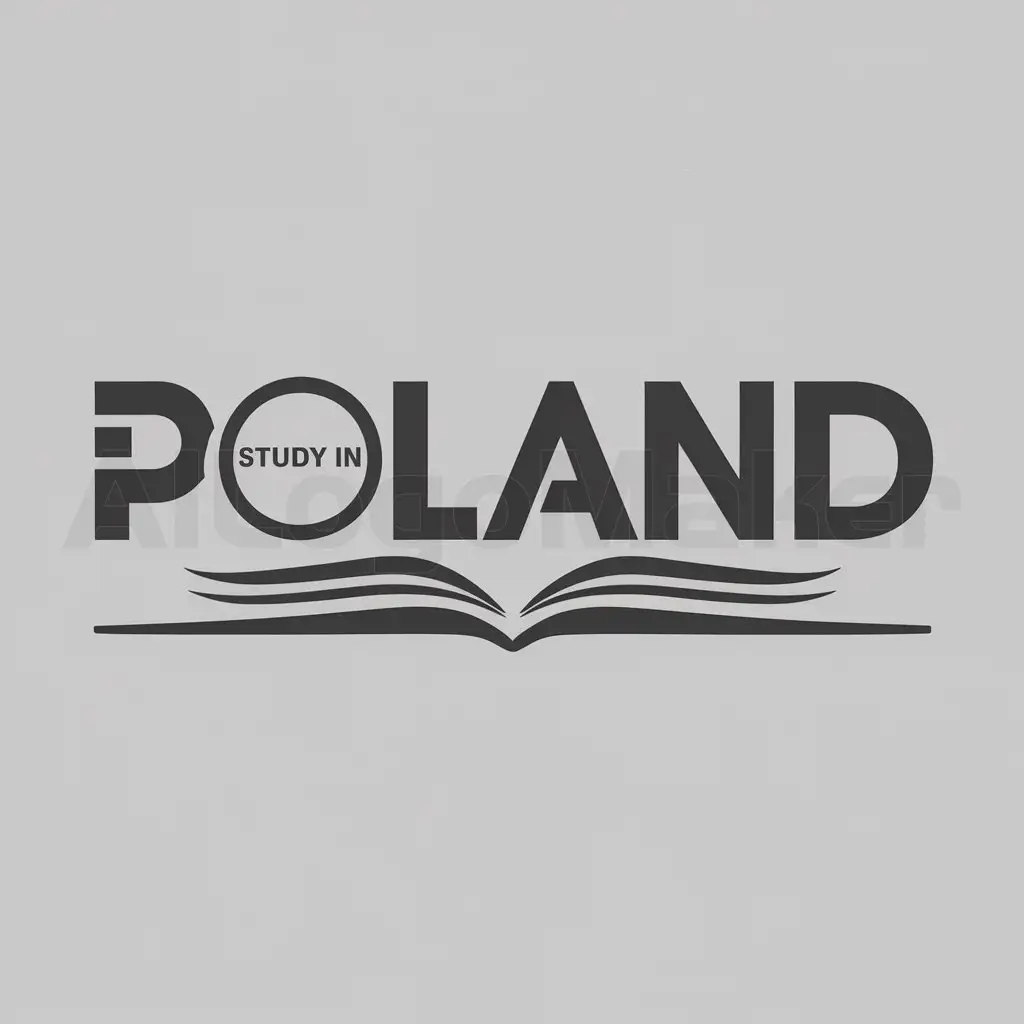 a logo design,with the text "Poland", main symbol:STUDY IN,Moderate,be used in Travel industry,clear background