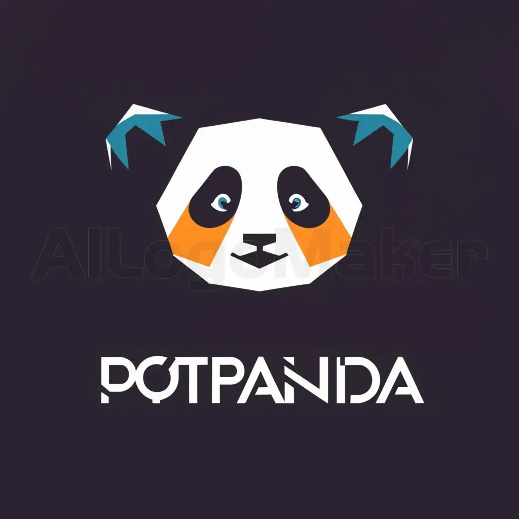LOGO-Design-for-Potpanda-Minimalistic-Panda-Logo-on-Clear-Background